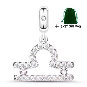 Libra Zodiac Dangle Charm | 925 Silver | Brand New